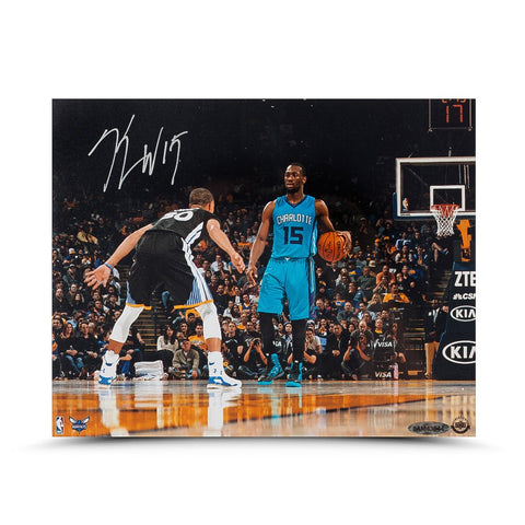 Kemba Walker Autographed Kemba Walker vs. Stephen Curry Photo
