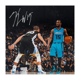 Kemba Walker Autographed Kemba Walker vs. Stephen Curry Photo
