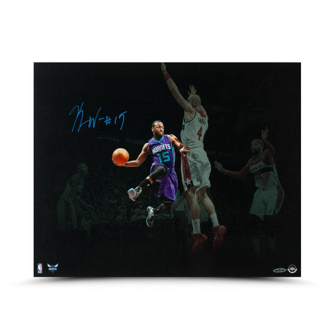 Kemba Walker Autographed Wrap Around Pass Photo