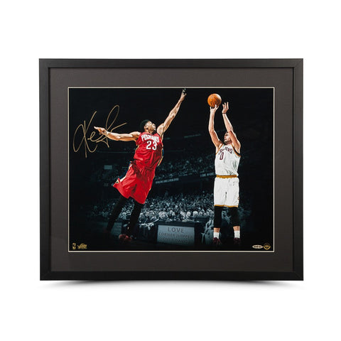 Kevin Love Autographed "Corner Jumper" 16 x 20 Photo Framed