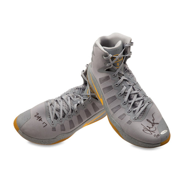 Kevin Love Autographed Inscribed 2016-17 Nike Hyperdunk Gray