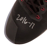 Kevin Love Autographed & Inscribed 2016-17 Nike Hyperdunk Black/Yellow Swoosh Game-Worn Shoes