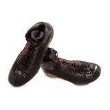 Kevin Love Autographed & Inscribed 2016-17 Nike Hyperdunk Black/Yellow Swoosh Game-Worn Shoes