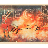 Michael Jordan Autographed Legend Bamboo Print
