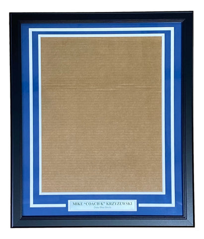 Mike "Coach K" Krzyzewski 16x20 Vertical Photo Frame Kit