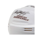 Noah Hanifin Autographed White Carolina Hurricanes Mini Helmet
