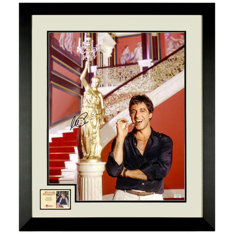 Al Pacino Autographed 1983 Scarface Tony Montana The World is Yours 16x20 Photo Framed