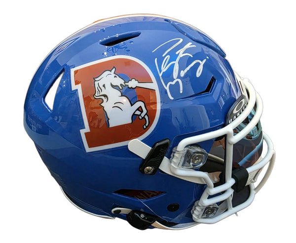 Peyton Manning Signed Broncos Throwback SpeedFlex Helmet W/ Visor Fanatics