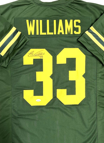 Packers Safety EVAN WILLIAMS Signed Custom Replica 1950's Jersey AUTO - JSA