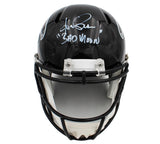 Andre Rison Signed Atlanta Falcons Speed Full Size NFL Helmet-Bad Moon in white
