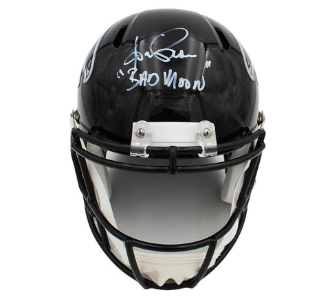Andre Rison Signed Atlanta Falcons Speed Full Size NFL Helmet-Bad Moon in white