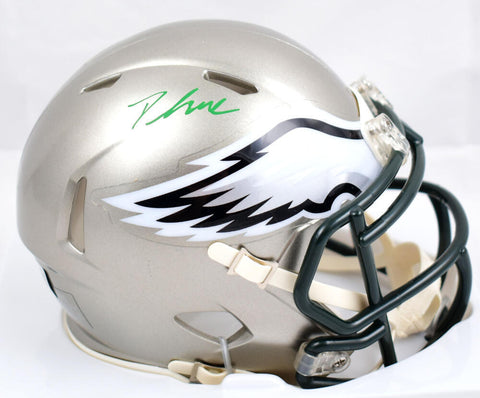 D'Andre Swift Signed Philadelphia Eagles Flash Speed Mini Helmet-Beckett W Holo