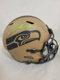 KENNETH WALKER III SIGNED SEATTLE SEAHAWKS STS2 SPEED REPLICA HELMET BECKETT