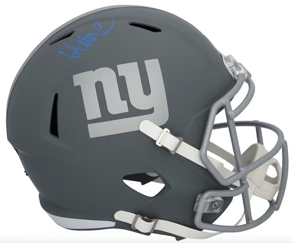 Abdul Carter Autographed New York Giants Slate Speed Full Size Helmet Fanatics