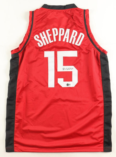 Reed Sheppard Signed Houston Rockets Jersey (Beckett) 2024 #3 Overall Pick
