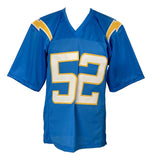 Khalil Mack Signed Custom Powder Blue Pro-Style Football Jersey JSA