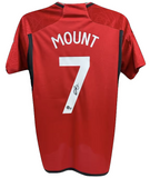Mason Mount Signed Manchester United Home Soccer Jersey #7 with Beckett COA