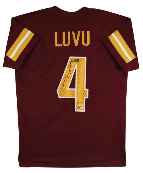 Frankie Luvu Authentic Signed Maroon Pro Style Jersey Autographed BAS Witnessed