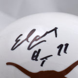 Earl Campbell Autographed Texas Schutt Mini Helmet w/ HT 77- Beckett W Hologram