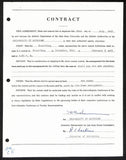 Fritz Crisler HOF Michigan Head Coach Signed/Auto Contract PSA BA198995