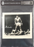 Muhammad Ali Auto 6.75x7.75 Photo Auto GM 10 Over Sonny Liston Beckett #18630330
