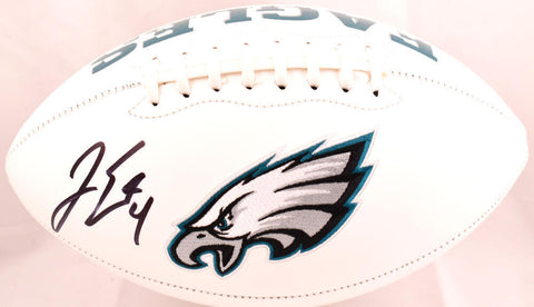 Jake Elliott Autographed Philadelphia Eagles Logo Football - PSA *Black