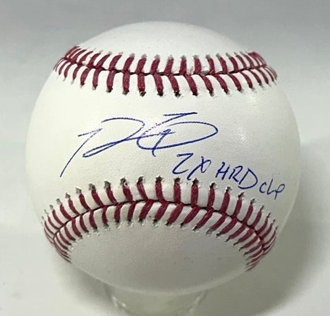 Brewers PRINCE FIELDER Signed Official MLB Baseball w/ "2 x HRD CHP" AUTO JSA