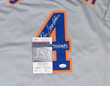 Ron Swoboda "69 Champs" Signed New York Mets Jersey (JSA COA) 1969 WS The Catch