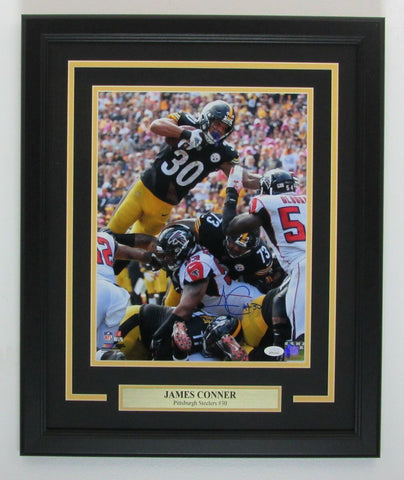 James Conner Steelers Signed/Autographed 11x14 Photo Framed JSA 143229