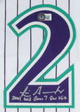 Luis Gonzalez Signed Diamondbacks Jersey Insd. "2001 WS Game 7 GW Hit" (Beckett)
