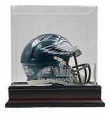 Brandon Graham Signed Eagles Mini Speed Helmet BAS w/ Super Bowl 59 LIX Case