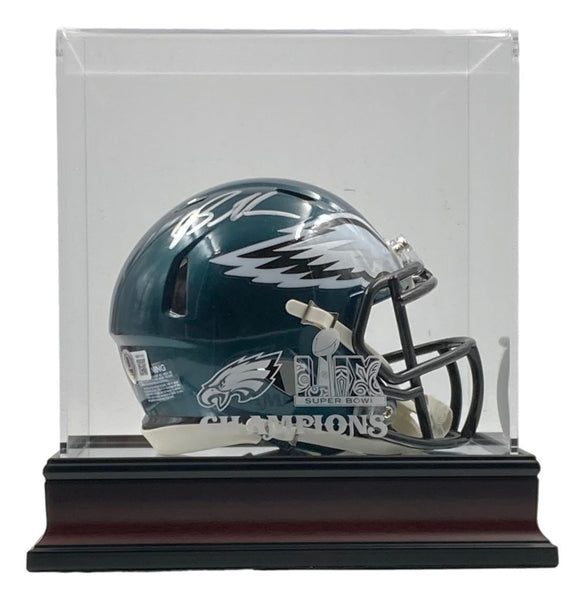 Brandon Graham Signed Eagles Mini Speed Helmet BAS w/ Super Bowl 59 LIX Case