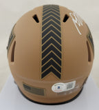 DAVANTE ADAMS SIGNED RAIDERS STS SPEED MINI HELMET BECKETT QR