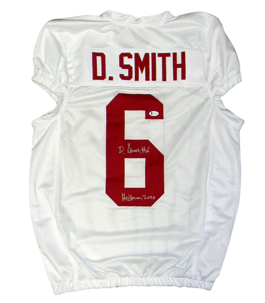 DEVONTA SMITH SIGNED ALABAMA CRIMSON TIDE #6 JERSEY BECKETT W/ HEISMAN 2020