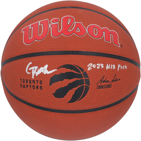 Gradey Dick Toronto Raptors Signed Wilson Team Logo Basketball