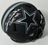 Cowboys RANDY WHITE Signed Full Size ECLIPSE Replica Helmet AUTO w/ "HOF" - JSA