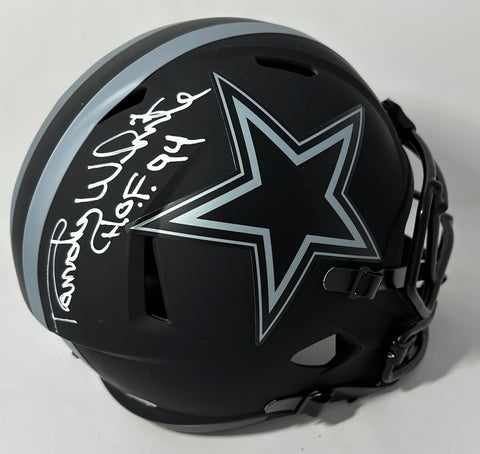 Cowboys RANDY WHITE Signed Full Size ECLIPSE Replica Helmet AUTO w/ "HOF" - JSA
