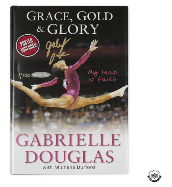 Gabby Douglas Autographed "Grace, Gold, & Glory" Book UDA LE 100