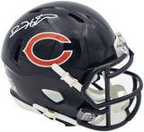 DEVIN HESTER AUTOGRAPHED BEARS BLUE SPEED MINI HELMET BECKETT WITNESS 244043