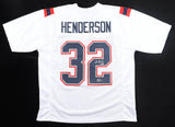 TreVeyon Henderson Signed New England Patriots Jersey (Beckett) 2025 2nd Rnd Pk