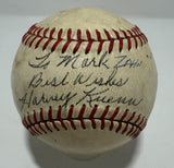HARVEY KUENN Signed Official NL Baseball w/ Personalizations AUTO - JSA