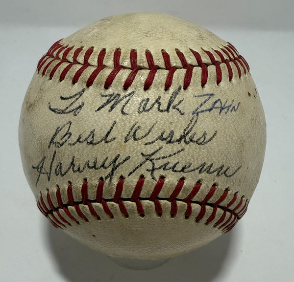HARVEY KUENN Signed Official NL Baseball w/ Personalizations AUTO - JSA