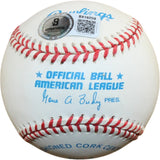 Bobby Doerr Autographed Boston Red Sox OML AL Baseball HOF 86 Beckett 56614