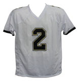 Laviska Shenault Autographed/Signed College Style White XL Jersey Beckett 34815