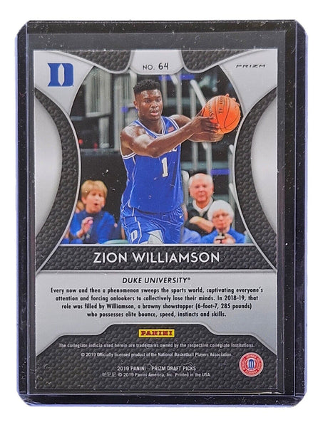 Zion Williamson 2019 Panini Prizm Draft Picks #64 Holographic Rookie C Super Sports Center Zion Williamson 2019 Panini Prizm Draft Picks #64 Holographic Rookie C Super Sports Center