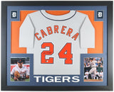 Miguel Cabrera Signed Detroit Tiger Framed Jersey (Beckett) 2012 AL Triple Crown