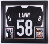 Lawrence Taylor Signed "Any Given Sunday" Luther Lavay 31x35 Framed Shark Jersey