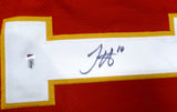 Kansas City Chiefs Tyreek Hill Autographed Red Jersey Beckett BAS QR #G60268
