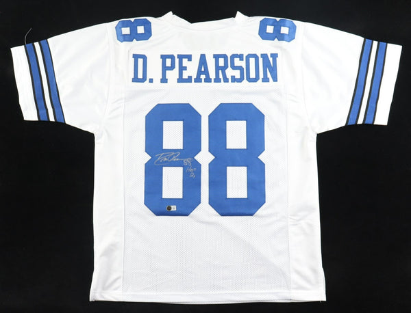 Drew Pearson Signed Dallas Cowboys Jersey "HOF '21" (Beckett) 3xPro Bowl W.R.