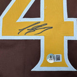 Autographed/Signed Luis Arraez San Diego Brown Baseball Jersey Beckett BAS COA
